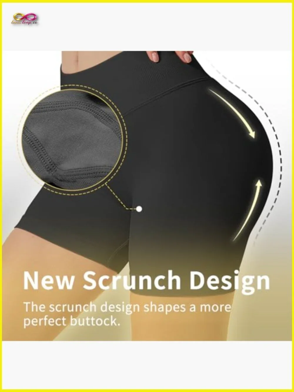 Seamless Workout Impact Shorts 4.5 Scrunch Butt Lifting Tummy Control Gym Bike